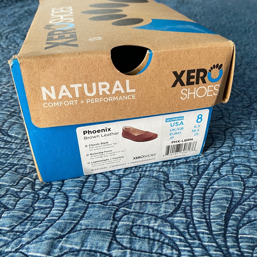 Xero Shoes - Phoenix brown leather dressy flats size 8